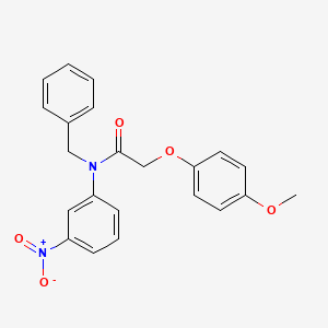 molecular formula C22H20N2O5 B3583109 N-benzyl-2-(4-methoxyphenoxy)-N-(3-nitrophenyl)acetamide 