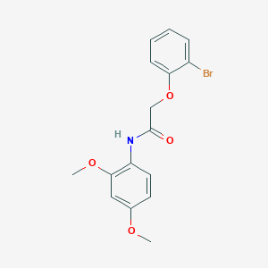 molecular formula C16H16BrNO4 B3583475 2-(2-bromophenoxy)-N-(2,4-dimethoxyphenyl)acetamide 