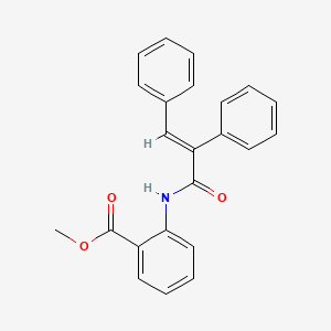 molecular formula C23H19NO3 B3583598 methyl 2-[(2,3-diphenylacryloyl)amino]benzoate 