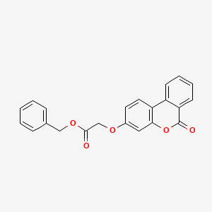molecular formula C22H16O5 B3583985 benzyl [(6-oxo-6H-benzo[c]chromen-3-yl)oxy]acetate CAS No. 6152-77-8