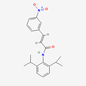 molecular formula C21H24N2O3 B3584321 N-(2,6-diisopropylphenyl)-3-(3-nitrophenyl)acrylamide 