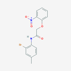 molecular formula C15H13BrN2O4 B3584513 N-(2-bromo-4-methylphenyl)-2-(2-nitrophenoxy)acetamide 