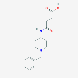 molecular formula C16H22N2O3 B358469 4-[(1-Benzyl-4-piperidinyl)amino]-4-oxobutanoic acid CAS No. 342021-19-6