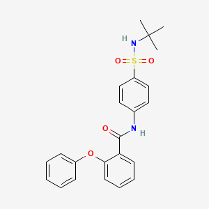 molecular formula C23H24N2O4S B3584843 N-[4-(tert-butylsulfamoyl)phenyl]-2-phenoxybenzamide 