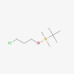 molecular formula C9H21ClOSi B035849 tert-Butyl(3-chloropropoxy)dimethylsilane CAS No. 89031-82-3