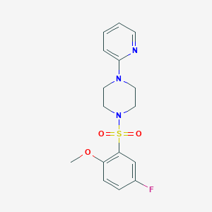 1-(5-Fluoro-2-methoxy-benzenesulfonyl)-4-pyridin-2-yl-piperazine
