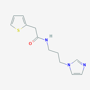 molecular formula C12H15N3OS B358608 N-(3-imidazolylpropyl)-2-(2-thienyl)acetamide CAS No. 95059-36-2