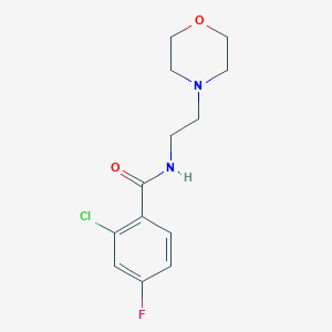 2-chloro-4-fluoro-N-[2-(4-morpholinyl)ethyl]benzamide