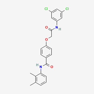 molecular formula C23H20Cl2N2O3 B3586686 4-[2-(3,5-dichloroanilino)-2-oxoethoxy]-N-(2,3-dimethylphenyl)benzamide 