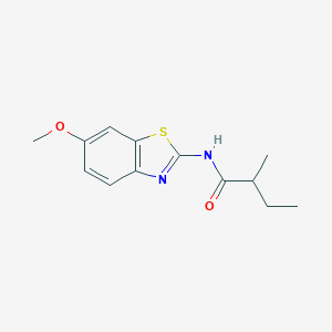 N-(6-methoxy-1,3-benzothiazol-2-yl)-2-methylbutanamide