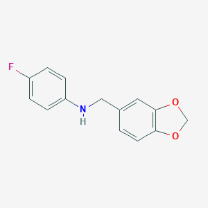 N-(2H-1,3-benzodioxol-5-ylmethyl)-4-fluoroaniline