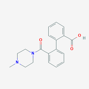 2'-(4-Methylpiperazine-1-carbonyl)-[1,1'-biphenyl]-2-carboxylic acid