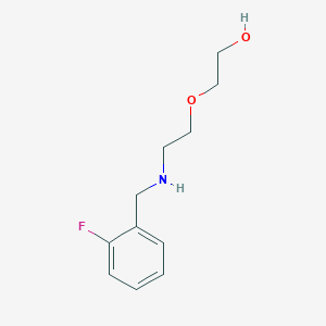molecular formula C11H16FNO2 B358739 2-{2-[(2-Fluorobenzyl)amino]ethoxy}ethanol CAS No. 940357-73-3