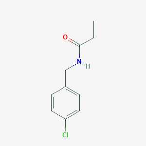 molecular formula C10H12ClNO B358835 N-[(4-chlorophenyl)methyl]propanamide CAS No. 65608-82-4