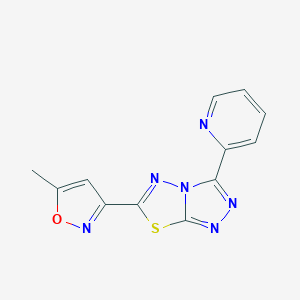 6-(5-Methyl-1,2-oxazol-3-yl)-3-(pyridin-2-yl)[1,2,4]triazolo[3,4-b][1,3,4]thiadiazole