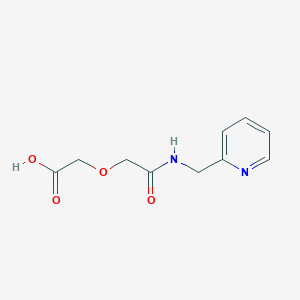{2-Oxo-2-[(pyridin-2-ylmethyl)amino]ethoxy}acetic acid
