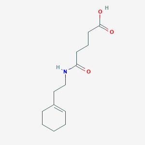 molecular formula C13H21NO3 B358899 5-{[2-(Cyclohex-1-en-1-yl)ethyl]amino}-5-oxopentanoic acid CAS No. 544461-76-9