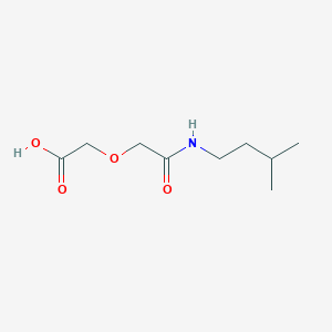 molecular formula C9H17NO4 B358901 {2-[(3-Methylbutyl)amino]-2-oxoethoxy}acetic acid CAS No. 878988-06-8