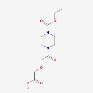 molecular formula C11H18N2O6 B358906 {2-[4-(Ethoxycarbonyl)piperazin-1-yl]-2-oxoethoxy}acetic acid CAS No. 878988-56-8