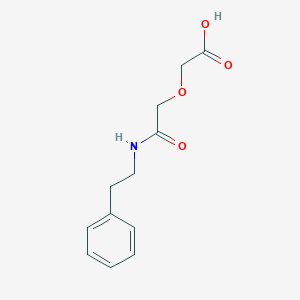 {2-Oxo-2-[(2-phenylethyl)amino]ethoxy}acetic acid
