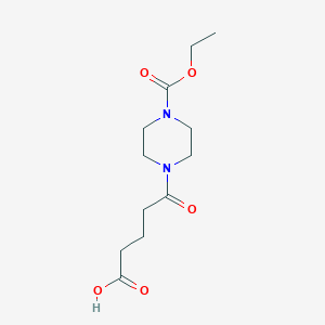 molecular formula C12H20N2O5 B358909 5-[4-(Ethoxycarbonyl)piperazin-1-yl]-5-oxopentanoic acid CAS No. 866770-64-1