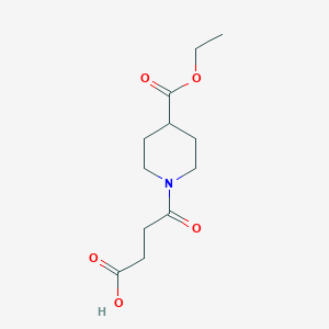 molecular formula C12H19NO5 B358914 4-(4-Ethoxycarbonylpiperidin-1-yl)-4-oxobutanoic acid CAS No. 737794-19-3