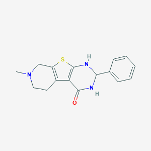 molecular formula C16H17N3OS B359116 11-methyl-5-phenyl-8-thia-4,6,11-triazatricyclo[7.4.0.02,7]trideca-1(9),2(7)-dien-3-one CAS No. 321529-51-5