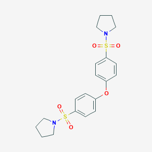 molecular formula C20H24N2O5S2 B359146 1,1'-[oxybis(4,1-phenylenesulfonyl)]bis-pyrrolidine CAS No. 445224-66-8