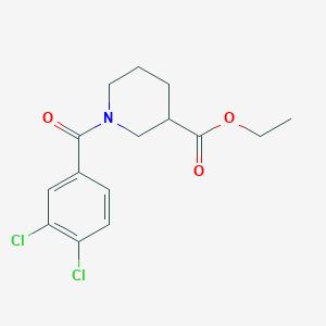 molecular formula C15H17Cl2NO3 B359351 Ethyl 1-(3,4-dichlorobenzoyl)piperidine-3-carboxylate CAS No. 349616-88-2