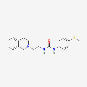 molecular formula C19H23N3OS B3594599 N-[2-(3,4-dihydro-2(1H)-isoquinolinyl)ethyl]-N'-[4-(methylthio)phenyl]urea 
