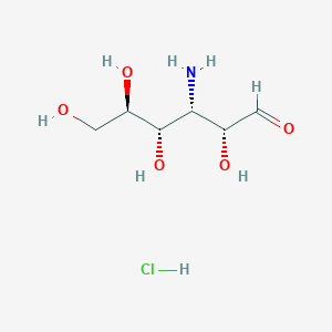 molecular formula C6H14ClNO5 B035946 3-Amino-3-deoxy-D-glucose hydrochloride CAS No. 57649-10-2