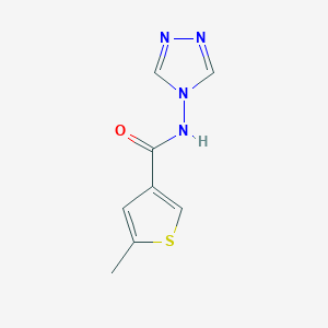 molecular formula C8H8N4OS B3594711 5-methyl-N-4H-1,2,4-triazol-4-yl-3-thiophenecarboxamide 