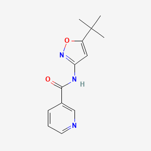 molecular formula C13H15N3O2 B3594869 N-(5-TERT-BUTYL-ISOXAZOL-3-YL)-NICOTINAMIDE 
