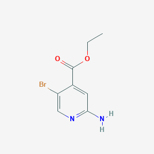 molecular formula C8H9BrN2O2 B035952 Ethyl 2-amino-5-bromoisonicotinate CAS No. 1214374-01-2