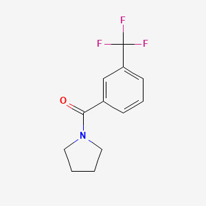 molecular formula C12H12F3NO B3597742 1-PYRROLIDINYL[3-(TRIFLUOROMETHYL)PHENYL]METHANONE 
