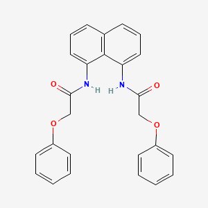molecular formula C26H22N2O4 B3599778 N,N'-1,8-naphthalenediylbis(2-phenoxyacetamide) 