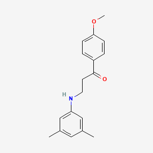 molecular formula C18H21NO2 B3600652 3-(3,5-Dimethylanilino)-1-(4-methoxyphenyl)propan-1-one 