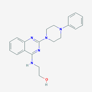 2-[[2-(4-Phenylpiperazin-1-yl)quinazolin-4-yl]amino]ethanol