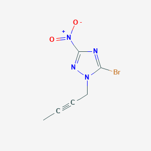 5-Bromo-1-but-2-ynyl-3-nitro-1,2,4-triazole