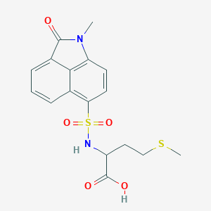 molecular formula C17H18N2O5S2 B360124 methyl-N-[(1-methyl-2-oxo-1,2-dihydrobenzo[cd]indol-6-yl)sulfonyl]homocysteine CAS No. 1008186-27-3