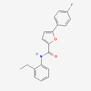 molecular formula C19H16FNO2 B3601259 N-(2-ethylphenyl)-5-(4-fluorophenyl)furan-2-carboxamide 