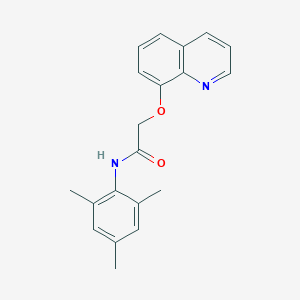 2-(quinolin-8-yloxy)-N-(2,4,6-trimethylphenyl)acetamide