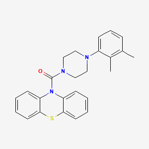 molecular formula C25H25N3OS B3601360 [4-(2,3-DIMETHYLPHENYL)PIPERAZINO](10H-PHENOTHIAZIN-10-YL)METHANONE 