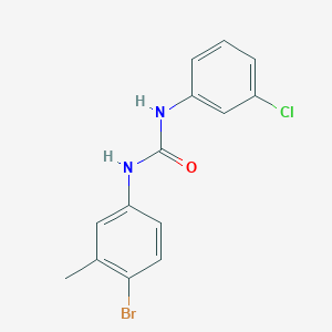molecular formula C14H12BrClN2O B3601747 1-(4-Bromo-3-methylphenyl)-3-(3-chlorophenyl)urea 