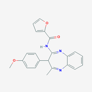 B360232 N-[3-(4-methoxyphenyl)-4-methyl-3H-1,5-benzodiazepin-2-yl]-2-furamide CAS No. 903462-27-1