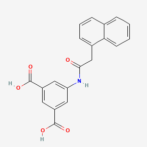 molecular formula C20H15NO5 B3602527 5-[(1-naphthylacetyl)amino]isophthalic acid 