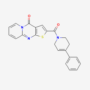 molecular formula C22H17N3O2S B3602603 2-[(4-phenyl-3,6-dihydro-1(2H)-pyridinyl)carbonyl]-4H-pyrido[1,2-a]thieno[2,3-d]pyrimidin-4-one 