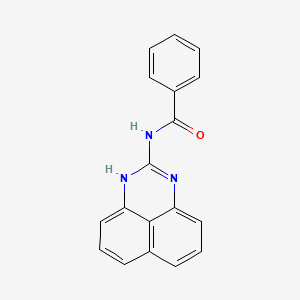 molecular formula C18H13N3O B3605430 N-(1H-perimidin-2-yl)benzamide 