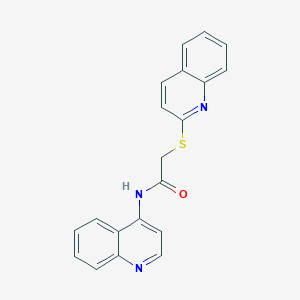 molecular formula C20H15N3OS B3606959 N~1~-(4-QUINOLYL)-2-(2-QUINOLYLSULFANYL)ACETAMIDE 