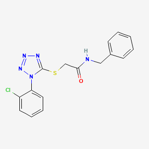molecular formula C16H14ClN5OS B3607175 N-benzyl-2-[1-(2-chlorophenyl)tetrazol-5-yl]sulfanylacetamide 